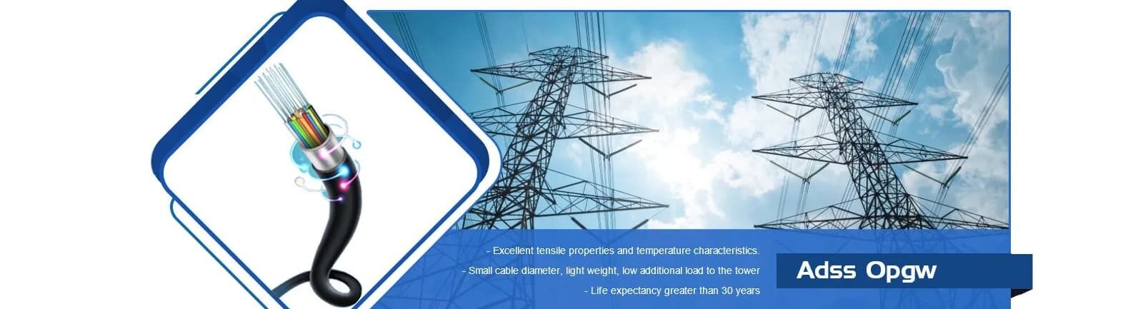 cable de fribra óptica del opgw