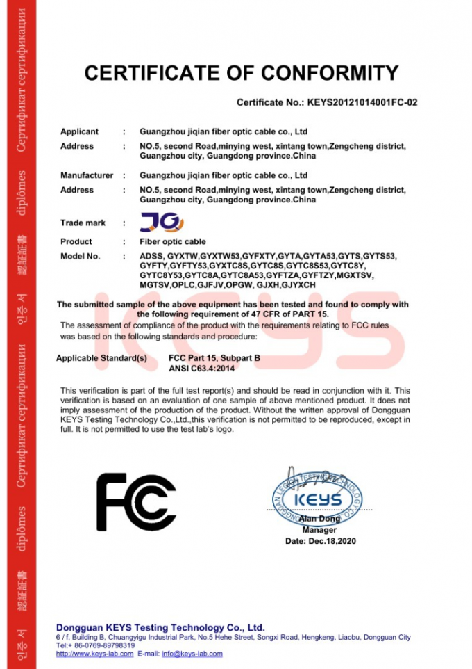 CABLE subterráneo al aire libre GYTA GYFTA 4-288 CORES 144 CABLE de fibra óptica 5