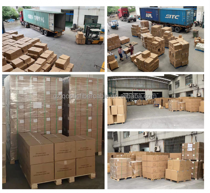 Precio de fábrica del cable de bajada de fibra óptica FTTH para interiores Cable de fibra hasta el hogar para red de telecomunicaciones 2