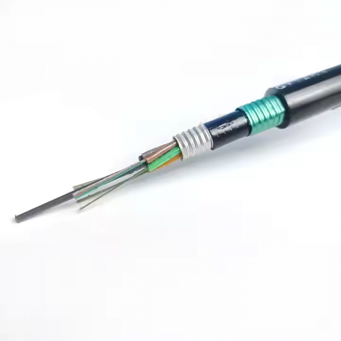 Cable de fibra &oacute;ptica GYTS53-96 n&uacute;cleos de doble blindaje para exteriores, doble cubierta, G652D, enviado el mismo d&iacute;a 1