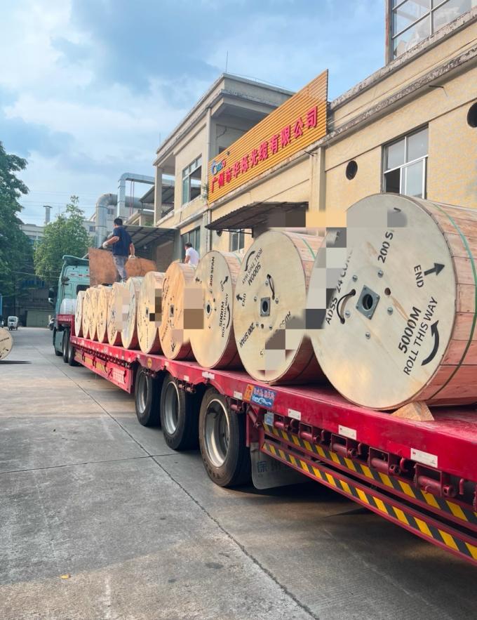 Cable de fibra &oacute;ptica GYTS53-96 n&uacute;cleos de doble blindaje para exteriores, doble cubierta, G652D, enviado el mismo d&iacute;a 12