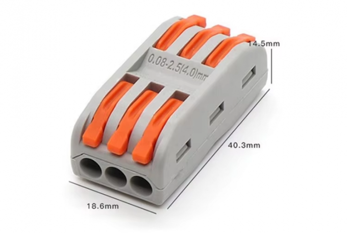 Conector de cableado LED rápido, bloque de terminales 1 entrada - 2 salidas, divisor de cable 2 entradas - 4 salidas, caja de terminales 3 entradas - 6 salidas para exteriores 1