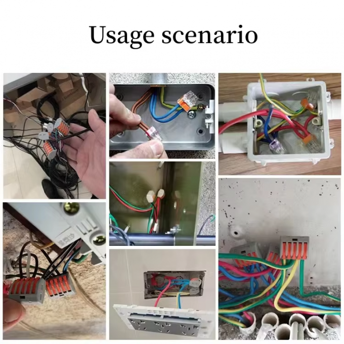 Conector de cableado LED rápido, bloque de terminales 1 entrada - 2 salidas, divisor de cable 2 entradas - 4 salidas, caja de terminales 3 entradas - 6 salidas para exteriores 6