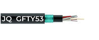 GYFTY53 Double Sheath Armored Outdoor Cable Non-Metallic Strength Member Fiber Optical Cable
