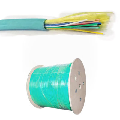 GJFJV Indoor Fiber Optic Cable Tight Buffer Aramid Yarn LSZH Multi Mode 24 Core