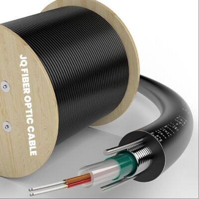 Calidad  GYXTW Aerial Armored Fiber Optic Cable 2 24 Core Single Mode G652D 1km Spool Steel Wire Reinforced fábrica