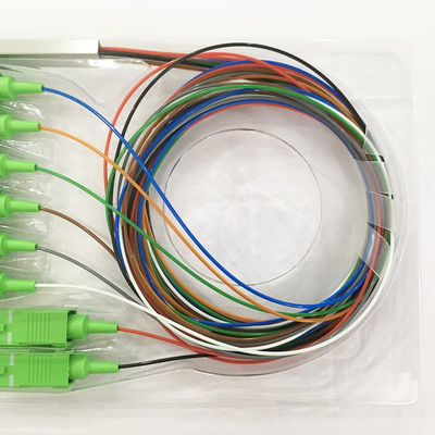 Mini Type 1260-1650mm Bare Fiber Optic PLC Splitter