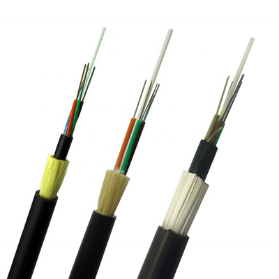 12/24 cable de fribra óptica unimodal al aire libre de arriba de Hilos G652 ADSS con Kevlar