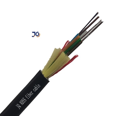 Cable de fibra óptica ADSS de múltiples núcleos de una sola chaqueta doble aérea de 80 m
