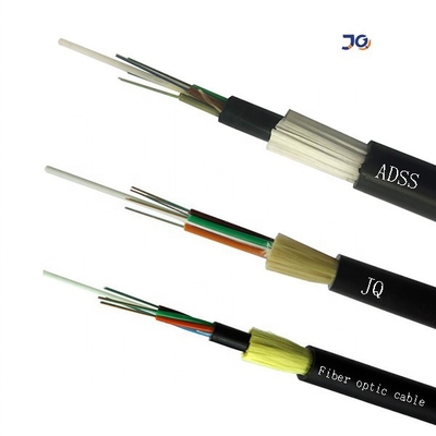 Cable de fibra óptica de potencia Adss de modo único 24 48 72 96 144 Core Cable de fibra para exteriores Adss Cable de fibra óptica 48 Core