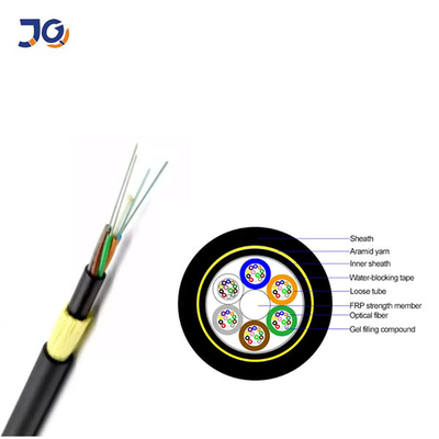 Tubo flojo trenzado del cable de fribra óptica al aire libre de 12 corazones para los gastos generales