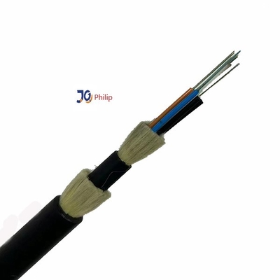 Ningún cable de fribra óptica ADSS de núcleos multi de la chaqueta doble de la sola chaqueta del metal con HDPE