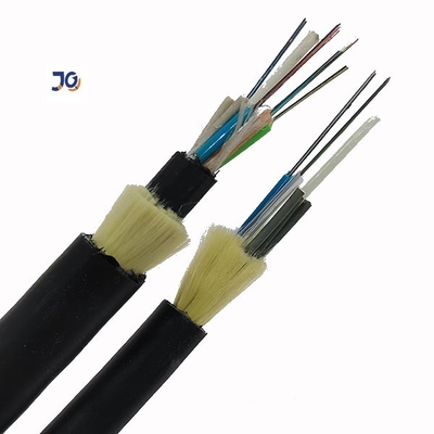 Al aire libre de arriba del HDPE ningún cable de fribra óptica unimodal de los corazones ADSS del metal 12/24/36/48