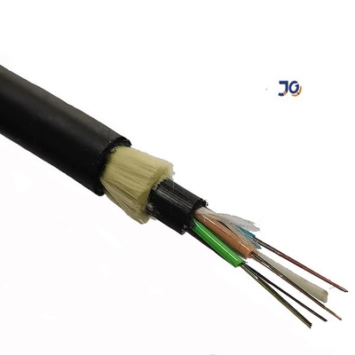 12 cable de fribra óptica al aire libre ADSS del solo modo SM 9/125 G652D ADSS 12 de la base