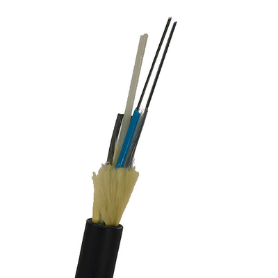 Palmo el 100m del solo modo de la fuerza del hilado de Aramid 12/24 cable de fibra óptica de los corazones ADSS