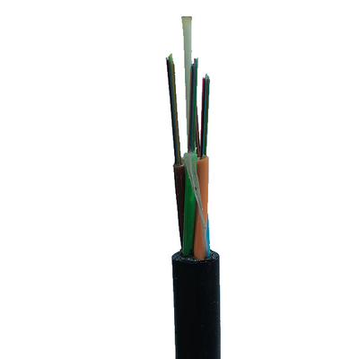 Cable no acorazado al aire libre de la fibra del cable de fribra óptica de la base de GYFTY 12