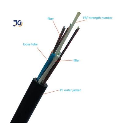Todo el del dieléctrico cable de fribra óptica del conducto de la base SM G.652D del metal GYFTY 12 no