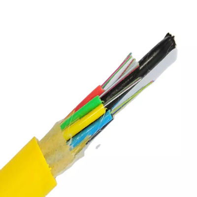 24 48 96 chaquetas aéreas del HDPE del cable de fribra óptica del conducto GYFTY de los corazones