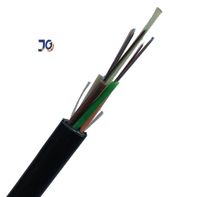 Cable de fribra óptica flojo trenzado no metálico anti 48 del tubo del roedor de GYFTY 96 144 corazones