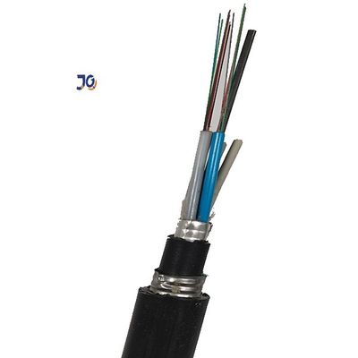 24 núcleo GYTA53 doble funda blindada exterior de modo único cable blindado de fibra óptica para el entierro directo
