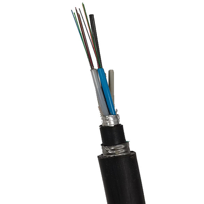 El solo modo GYTA53 12/48 quita el corazón al cable de fribra óptica acorazado de la chaqueta de Doule