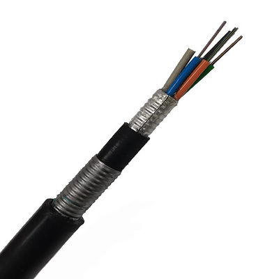 Cable de Fibra Óptica Blindado para Exteriores GYTA53 de 144 Hilos para Comunicación de Enterramiento Directo