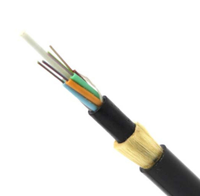 Cable de ADSS todo el - la antena doble dieléctrica de la chaqueta instala el cable óptico de la fibra del palmo 48 del 150m