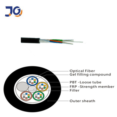 Cable de fibra óptica de 144 núcleos para exteriores GYFTY GYTY, cable de telecomunicaciones de tubo holgado multimodo
