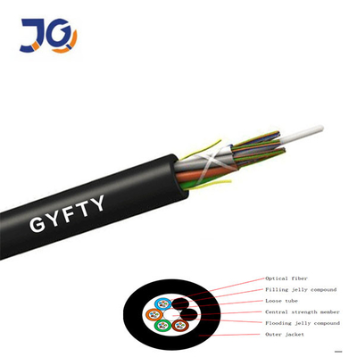 Cable subterráneo Unarmoured G652D 12 de GYFTY 24 FO 24 cables de fribra óptica 48