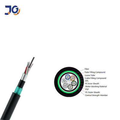 El metro ignífugo del HDPE GYTA53 de LSZH GYZTA53 enterró directamente el cable de fribra óptica 4 8 12 24 48 96 corazones