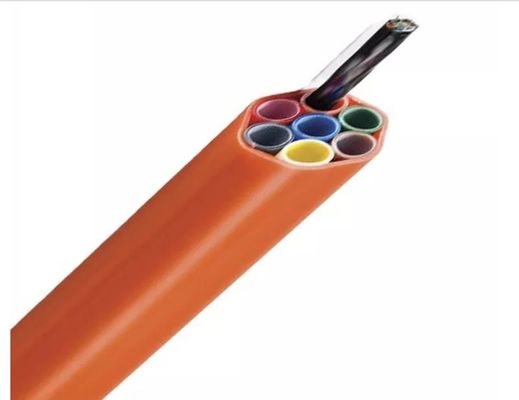 Cable de fribra óptica soplado GCYFTY 24 del aire micro del conducto del HDPE base 48 72 144