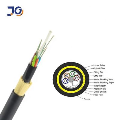 ADSS de soporte automático totalmente dieléctrico de 250 m de largo 24 núcleos 48 núcleos 96 núcleos ADSS de cable de fibra óptica