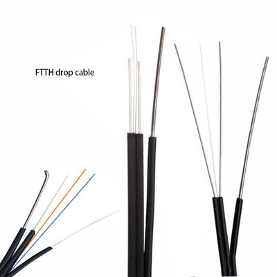 Modo único FTTH Cables de fibra óptica de entrada y salida para redes de acceso Cables blindados de fibra óptica de entrada