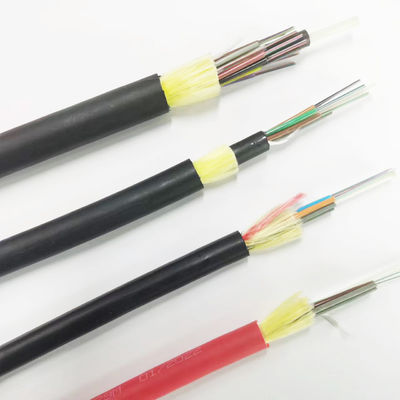 Alta tensión en el aire libre 4 12 18 24 36 48 60 72 96 144 Red central Adss Cables de fibra óptica