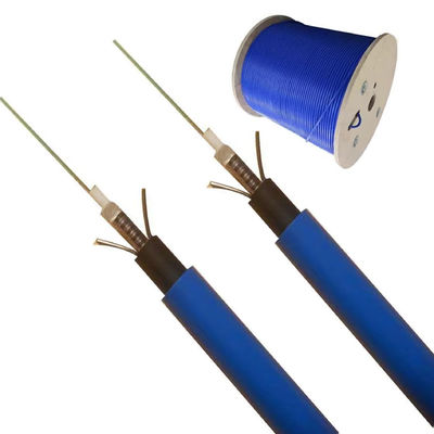 MGXSTV Retardante de llama Cable de fibra blindada LSZH Color azul G652D 6 12 24 48 núcleo Cable de fibra óptica de la mina
