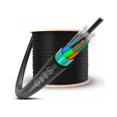 12 24 36 48 72 96 144 Cable aéreo exterior central de modo único G652D de fibra óptica blindada GYTS