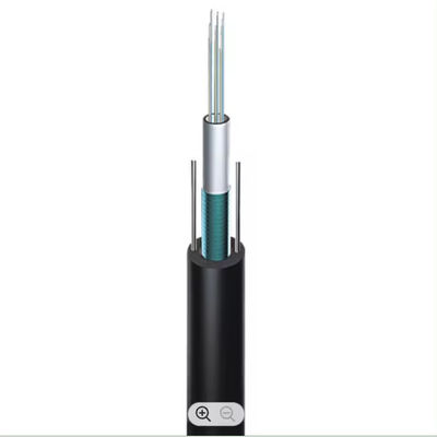 Cable de fibra óptica blindado GYXTW monomodo G652D con dos alambres de acero de refuerzo