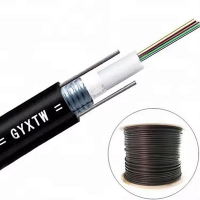 4 6 8 12 24 Núcleos GYXTW Cables de fibra óptica de modo único para exteriores cinta de acero alambre de acero paralelo blindado