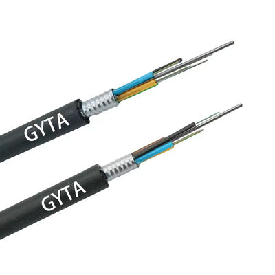 12 24 36 48 núcleo GYTA Cable de fibra óptica blindado para exteriores G652D
