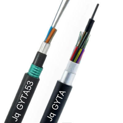 Cables de fibra óptica subterráneos de tubos sueltos en cadena Cables blindados de fibra óptica GYTA GYTA53