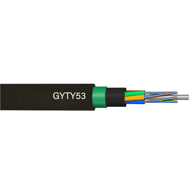G652D 12 24 36 48 72 96 144 288 Cable de fibra óptica con doble vaina blindada bajo tierra
