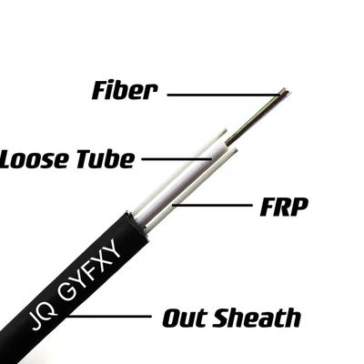 Cables de fibra óptica para exteriores GYFXY tubo central suelto no metálico no blindado