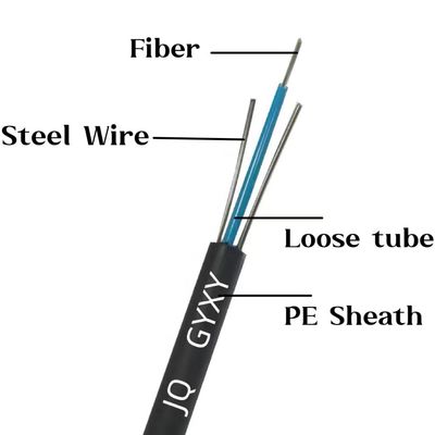 2 4 6 8 12 núcleo de fibra óptica para exteriores GYXY Cable no blindado