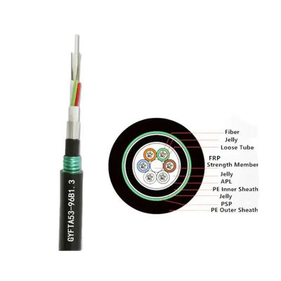 Cable de fibra óptica de aluminio blindado GYFTA