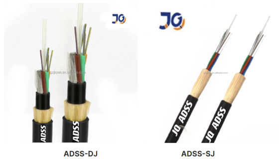 2 24 32 48 72 96 144 Núcleo ADSS de cubierta única o doble en el exterior Cable de fibra óptica para correo electrónico aéreo 150 100 200m