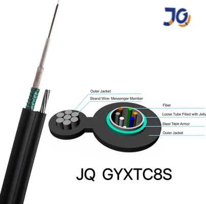 2- 144 núcleo de modo único Cable óptico blindado para exteriores GYXTC8S/GYTC8S Autoportante aéreo Figura 8 Estructura