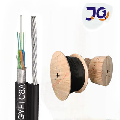 G652D Modo único Fibra óptica exterior Figura 8 Cable blindado GYFTC8A alambre de acero roscado Refuerzo