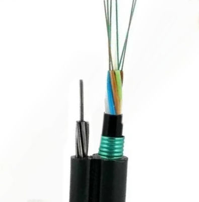 Cable de fibra óptica de modo único para exteriores Figura 8 GYFTC8S53 Doble cinta de acero blindada Doble envoltura de PE Cable de fibra óptica
