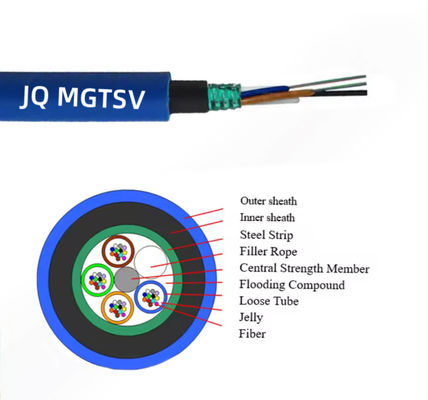 2-144 Núcleos Retardante de llama Cables de fibra óptica para minería MGTSV
