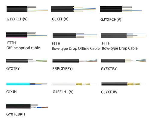 GJYXCH Ftth Cables de fibra óptica G652D G652A Cables de fibra óptica autoportantes LSZH Cables de caída